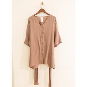 NWT Meg Vienna Wrap Top Dusty Pink O/S